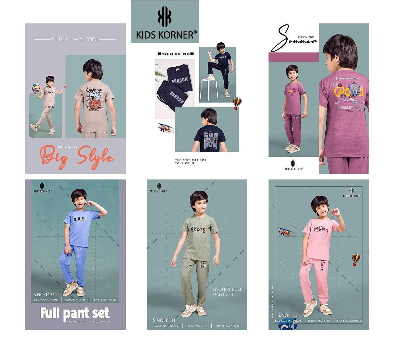Style No 1131 Kids Korner Knit Boys Co Ord Set Wholesaler Ahmedabad