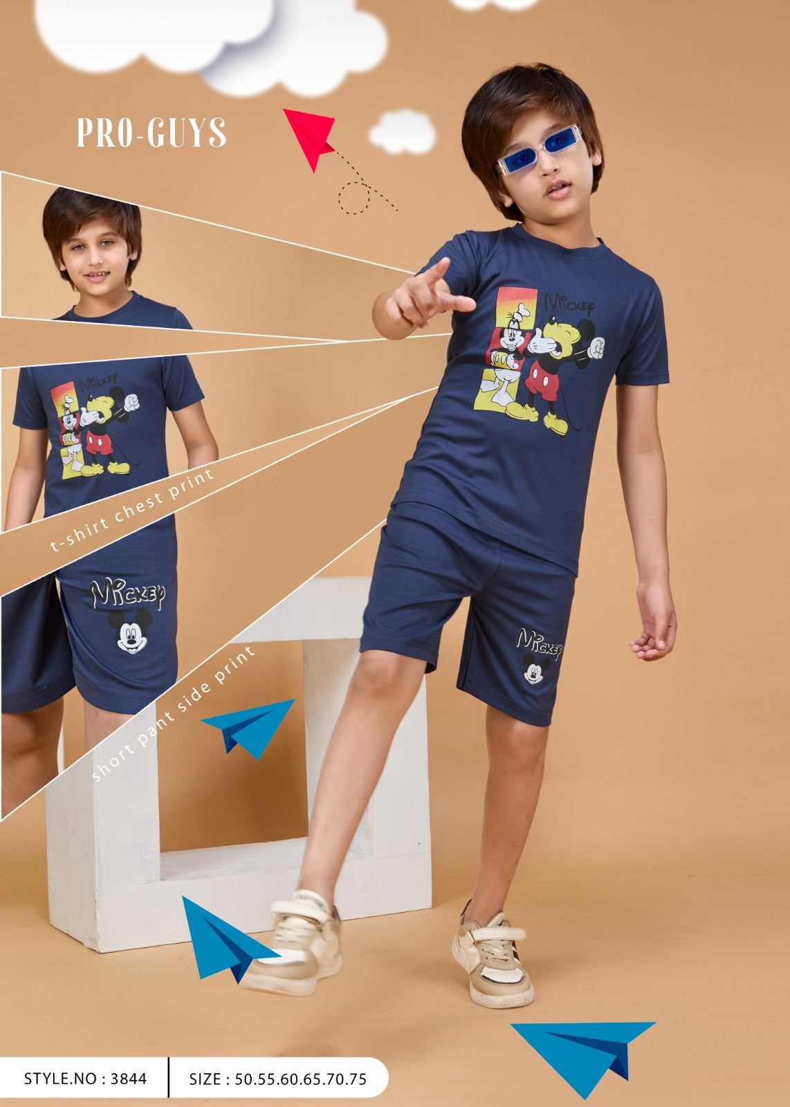 Style No 3844 Pro Guys Tencil Lycra Boys Shorts Set Exporter Ahmedabad