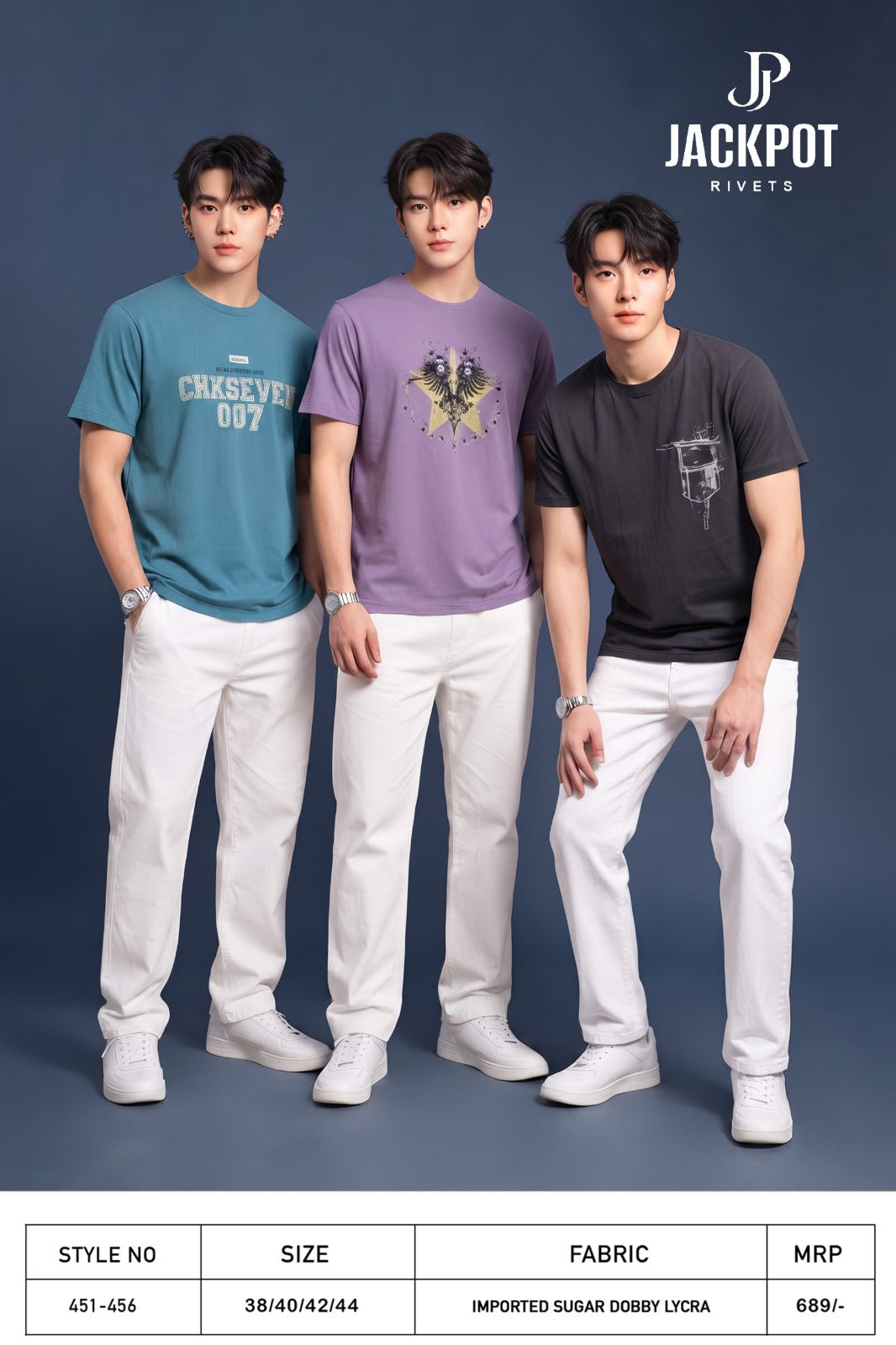 Style No 451-456 Jackpot Dobby Mens Tshirts Exporter
