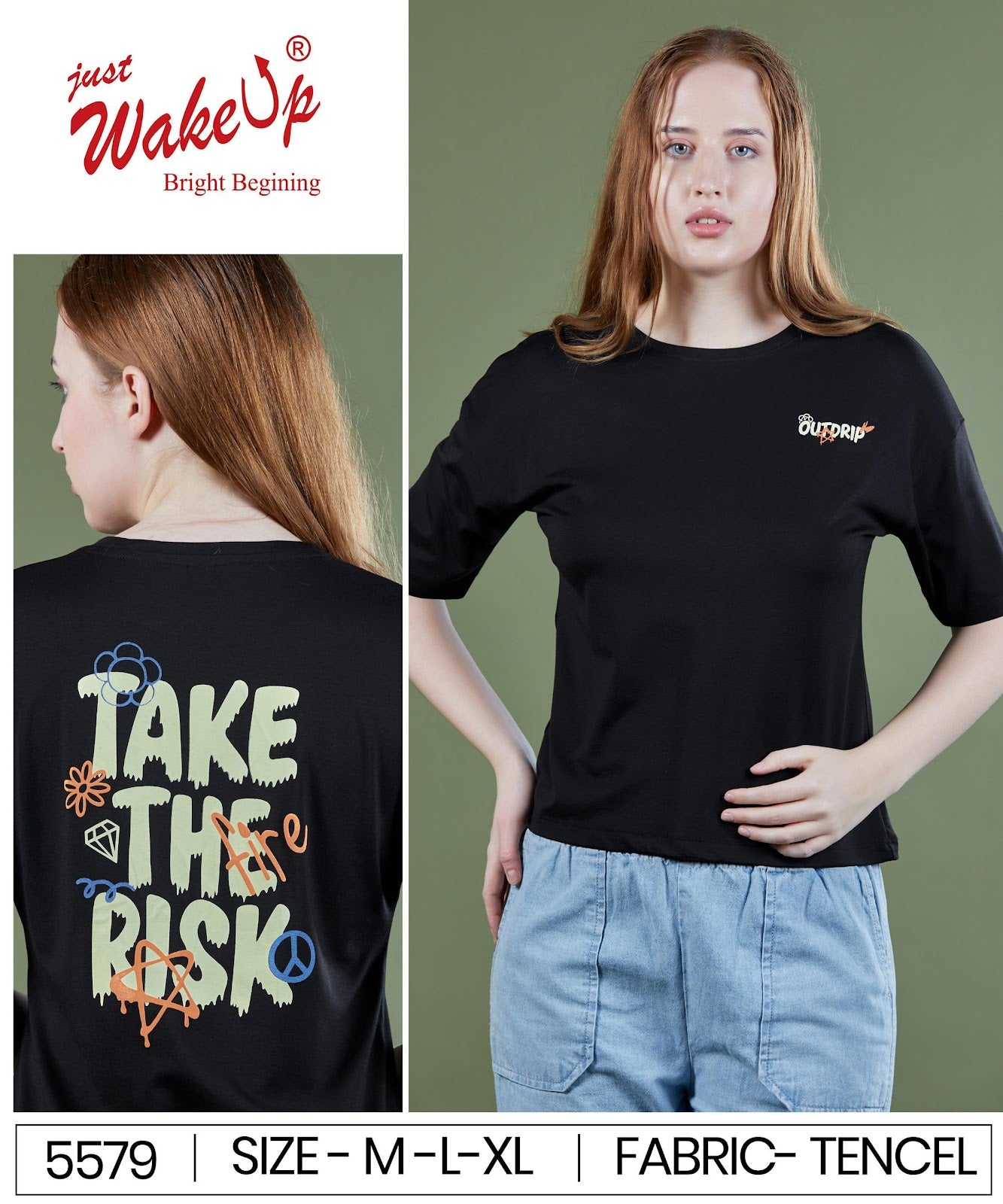 Style No 5579 Wakeup Imported Women Tshirt Wholesaler Ahmedabad