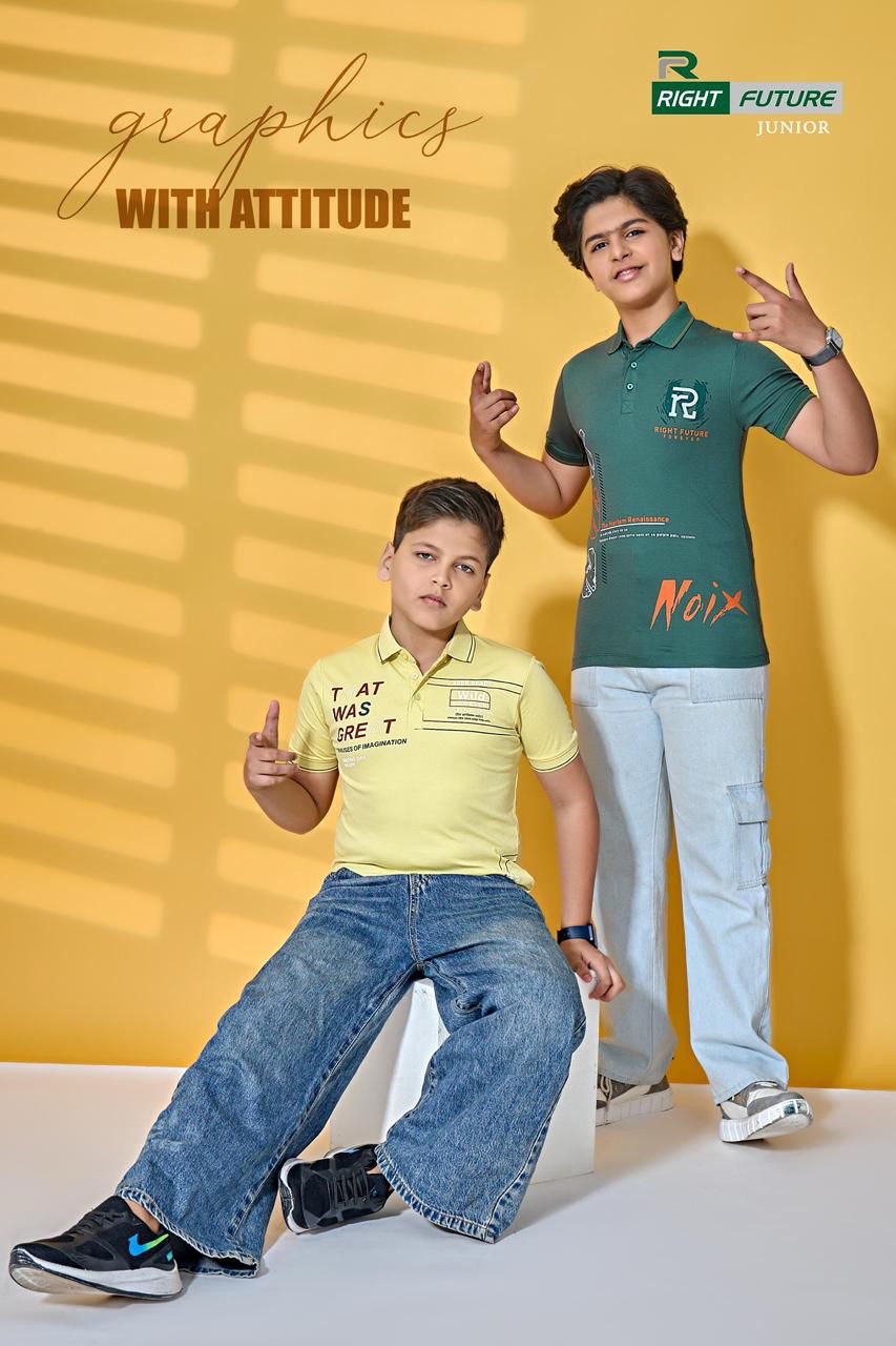 Style No 691 Right Future Tencil Boys Tshirt Supplier Gujarat