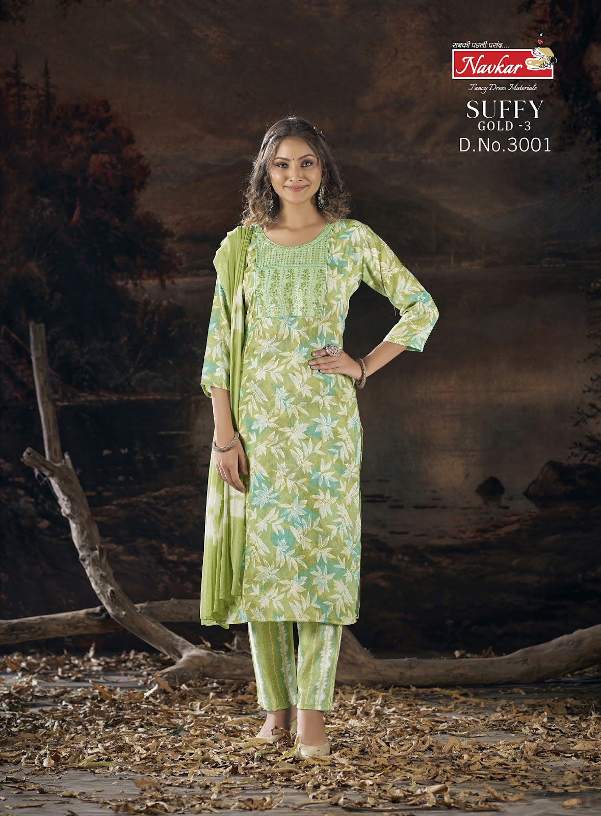 Suffy Gold 3 Navkar Rayon Foil Readymade Pant Style Suits