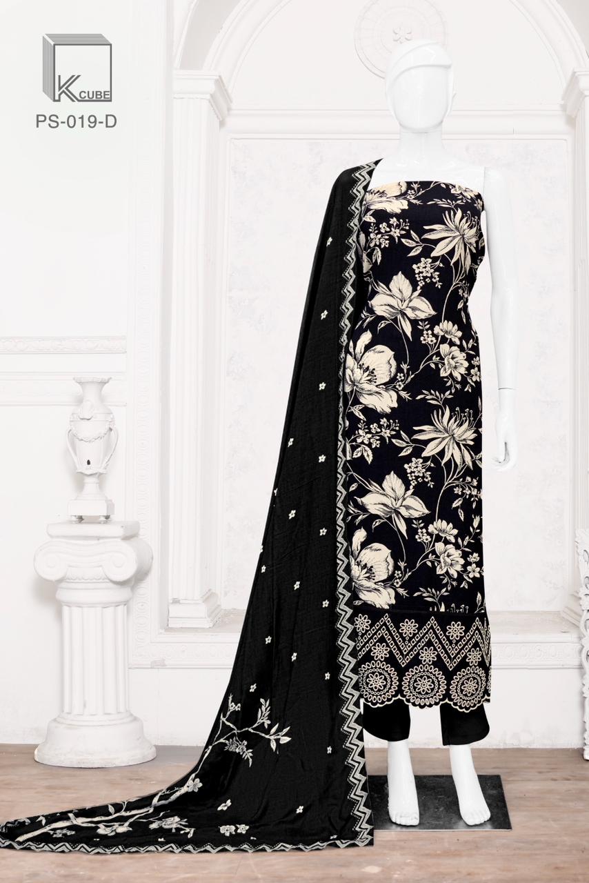 Sufi K Cube Pashmina Suits Manufacturer Gujarat