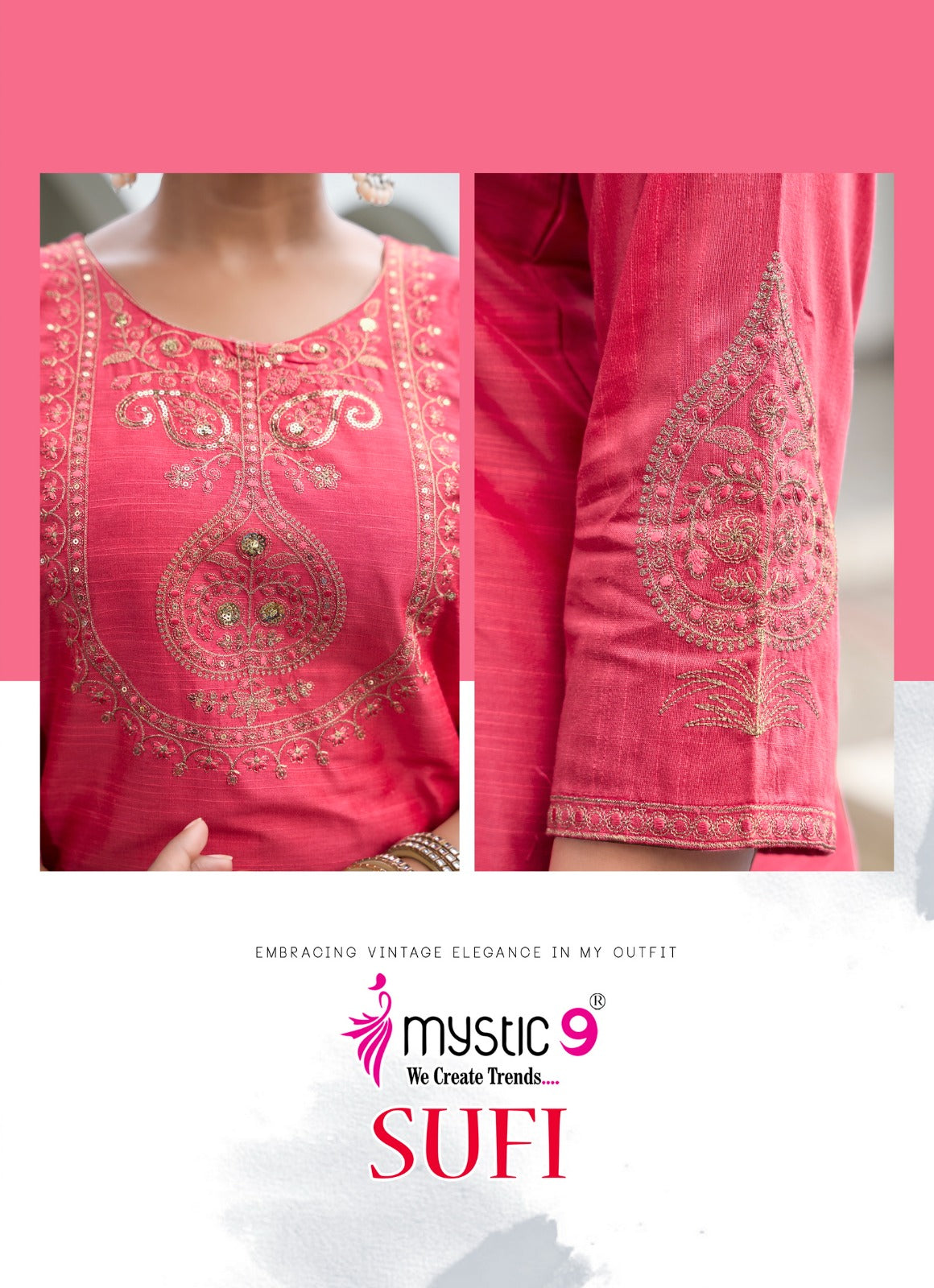 Sufi Vol 2 Mystic 9 Banglori Silk Readymade Pant Style Suits Wholesaler Gujarat
