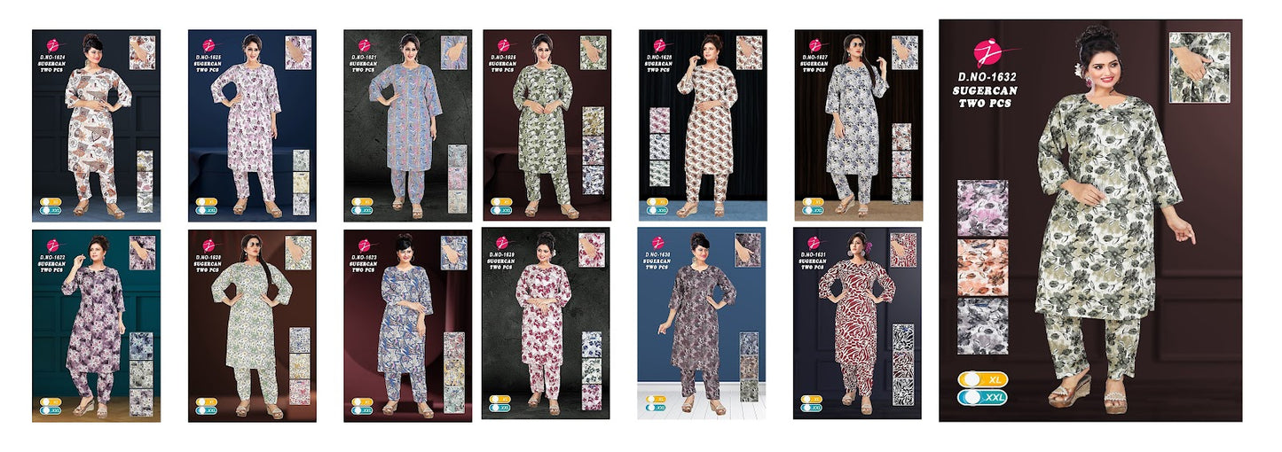 Sugercan Jnx Kurti Pant Set Wholesaler India