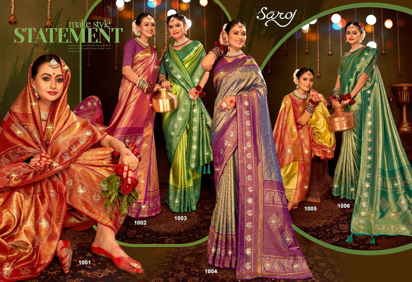 Suhagan Paithani Tissue Saroj Silk Sarees Wholesale Price
