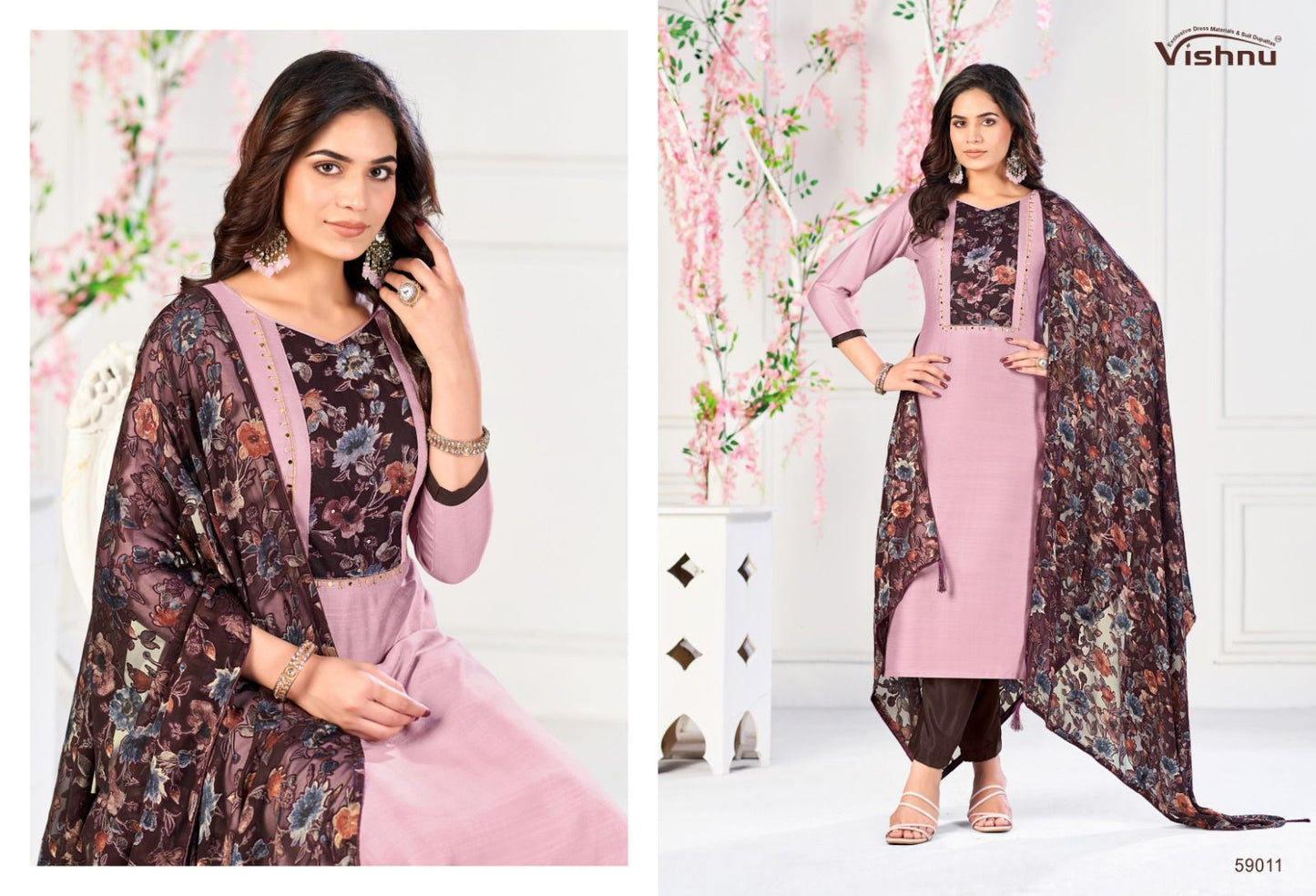 Suhagan Vishnu Impex Vetican Silk Pant Style Suits Wholesale Price