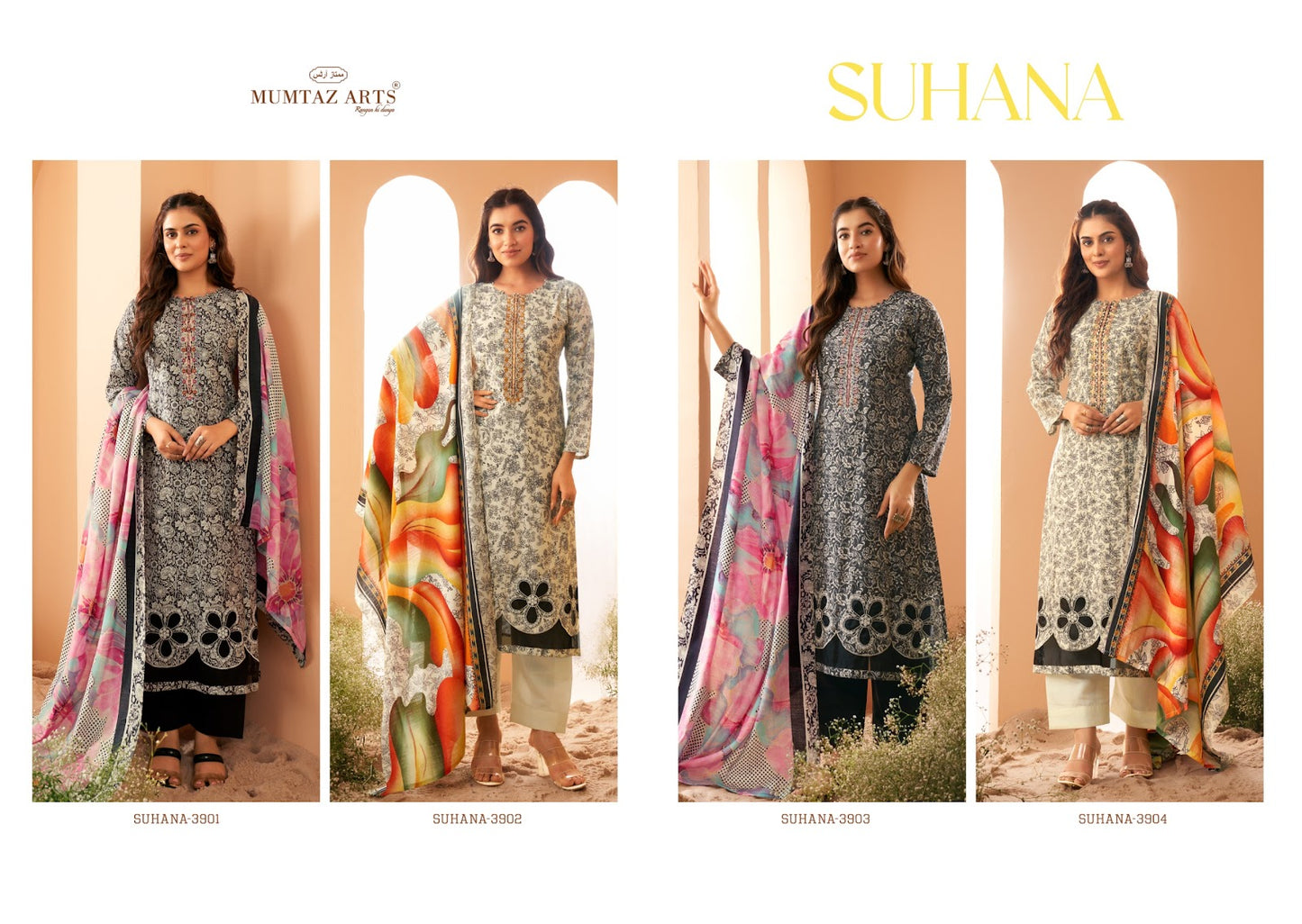 Suhana Mumtaz Arts Viscose Muslin Pant Style Suits Exporter Ahmedabad