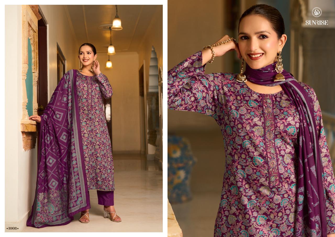 Suhana Safar Sunrise Jam Satin Pant Style Suits Manufacturer Ahmedabad