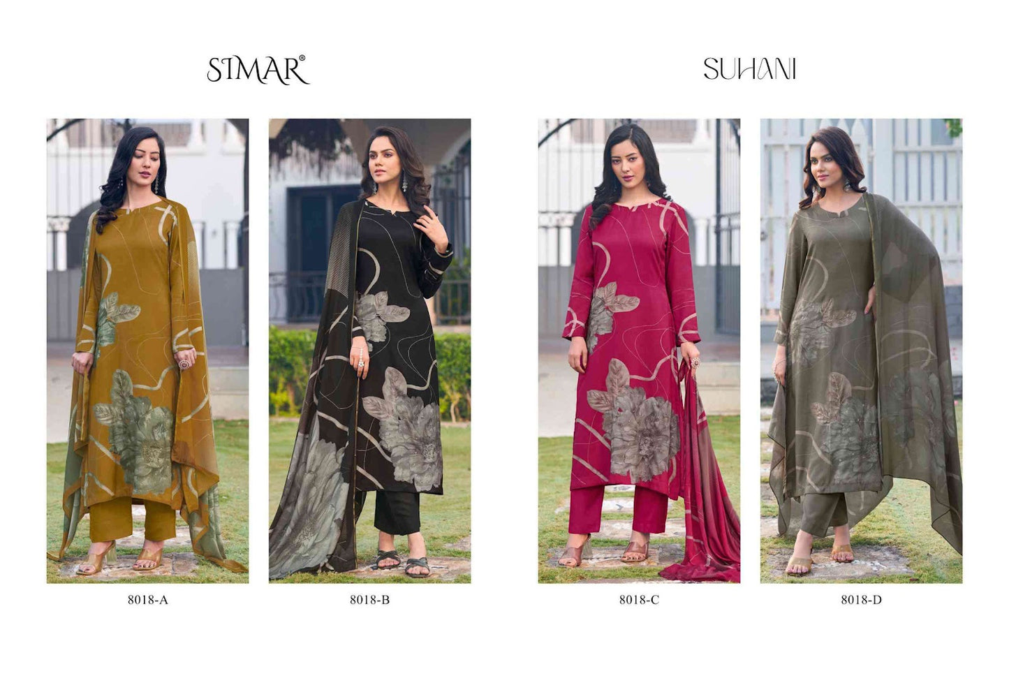 Suhani Simar Viscose Muslin Pant Style Suits Supplier Ahmedabad