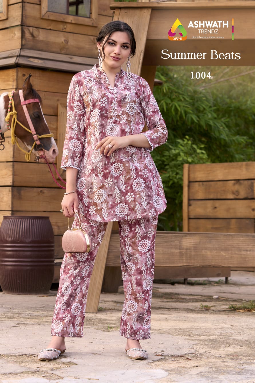 Summer Beats Ashwath Pure Cotton Co Ord Set Wholesaler India