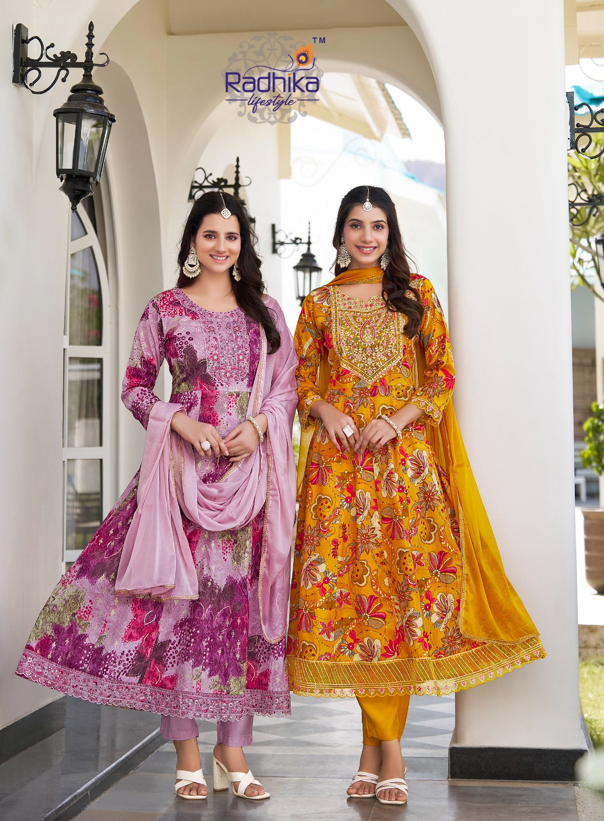 Summer Beauty Vol 4 Radhika Lifestyle Cotton Readymade Anarkali Suits Manufacturer India