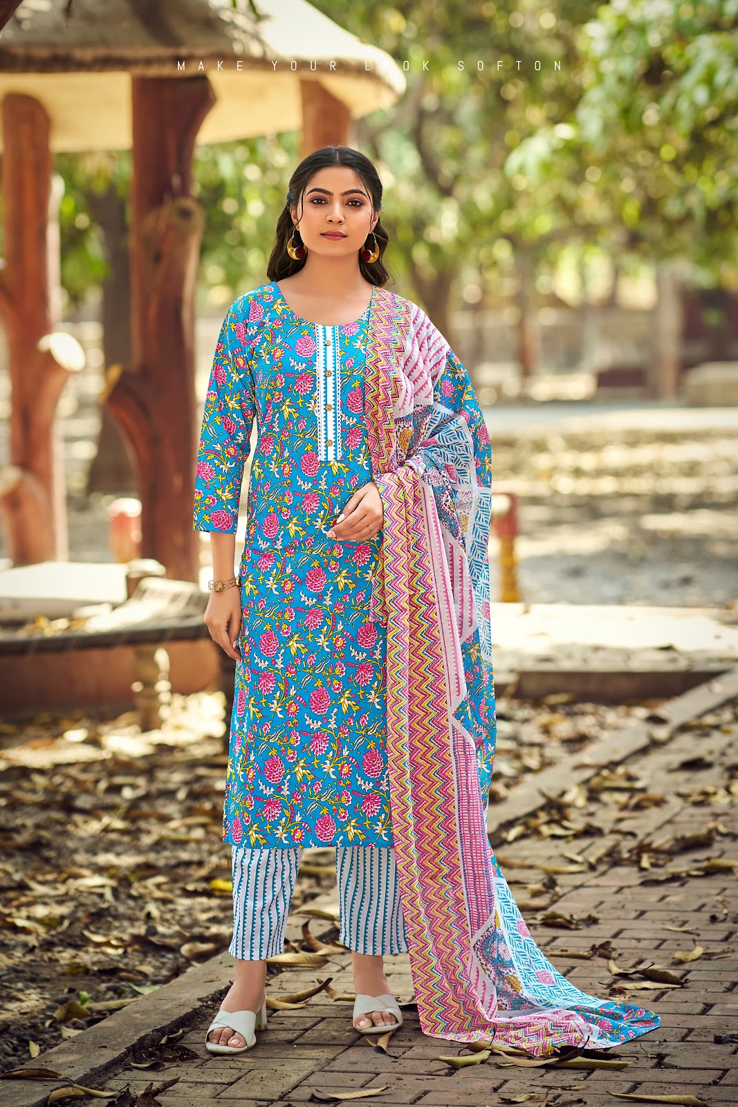 Summer Fashion Vol 9 Tips Tops Readymade Cotton Pant Suits Supplier Gujarat
