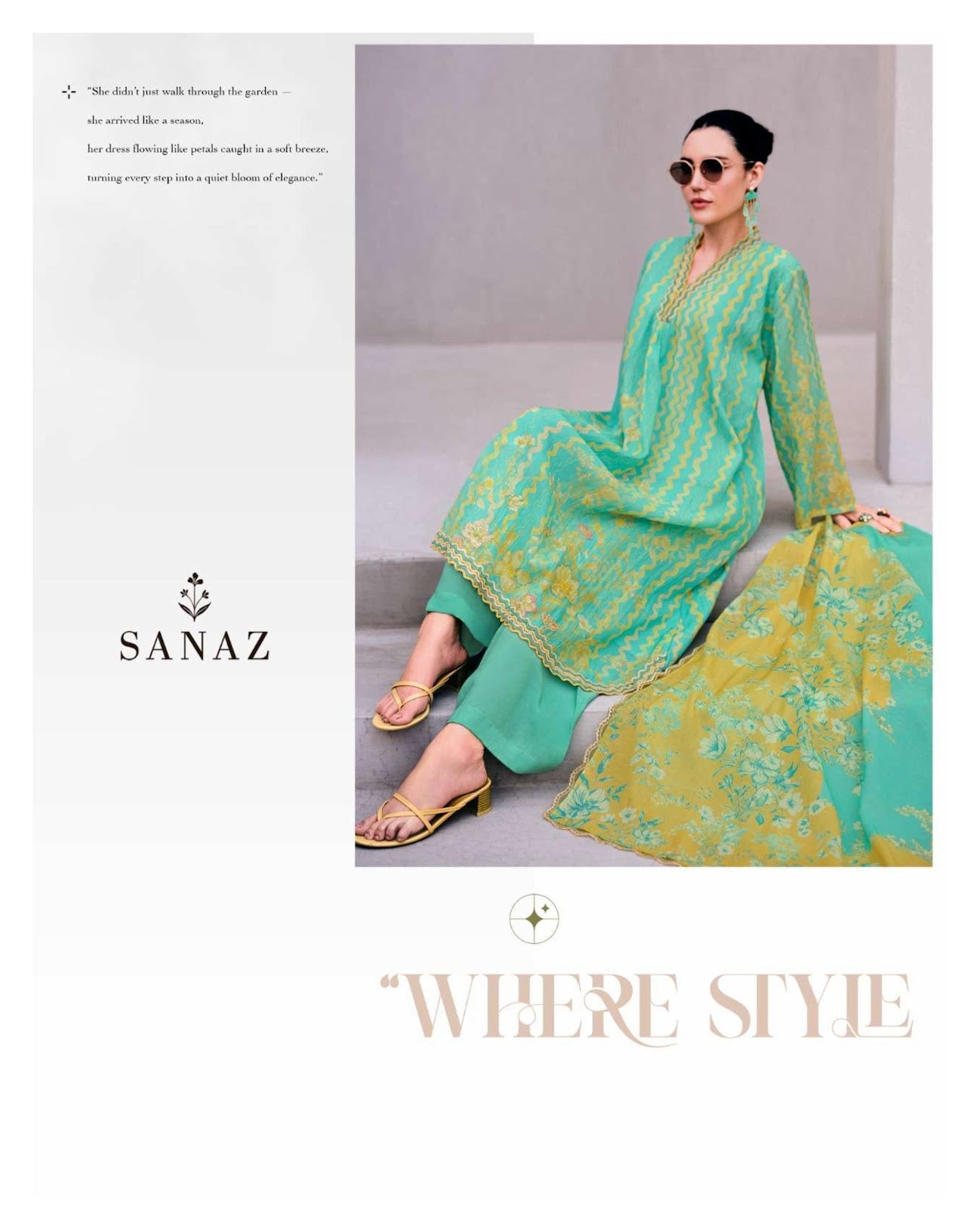 Summer Hues Sanaz Viscose Mul Pakistani Salwar Suits Exporter Gujarat