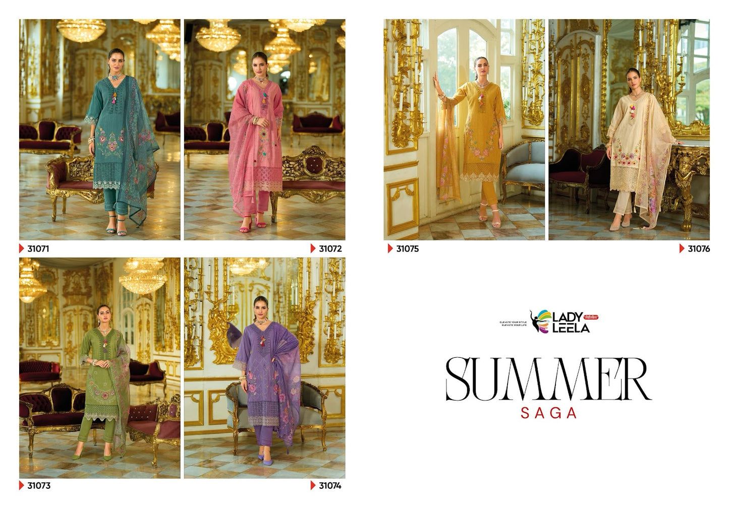 Summer Saga Ladyleela Pure Cotton Readymade Pant Style Suits Wholesaler Gujarat
