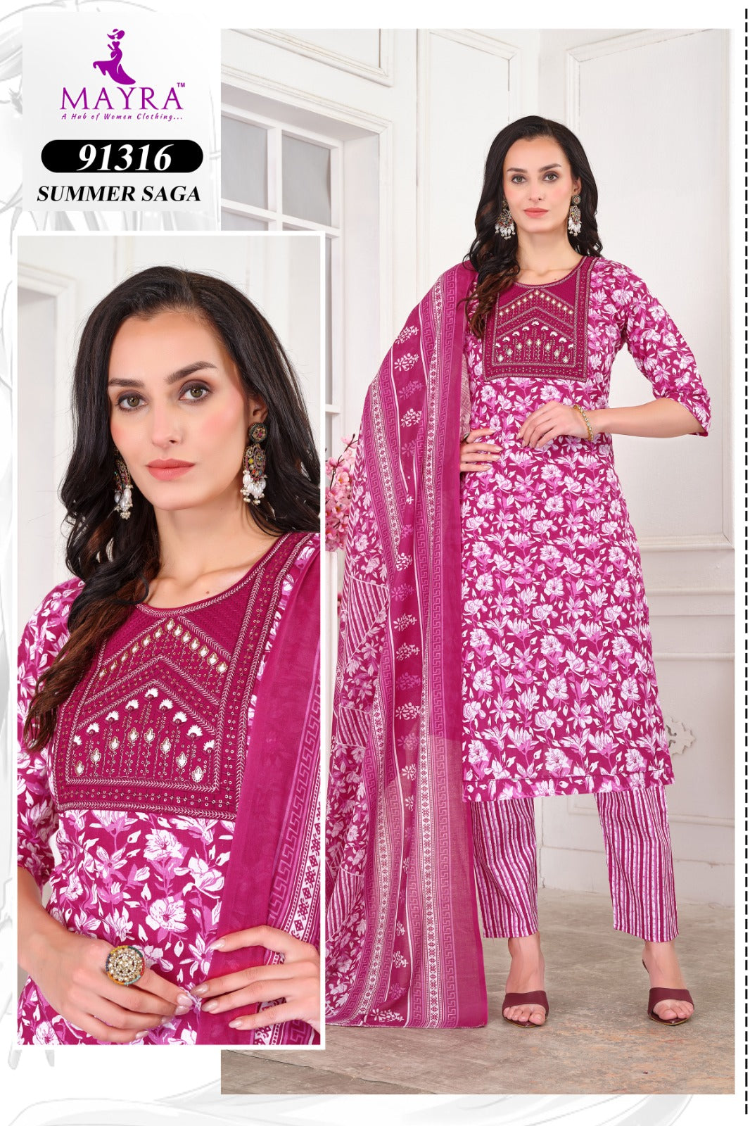 Summer Saga Mayra Jaipuri Readymade Pant Style Suits Manufacturer