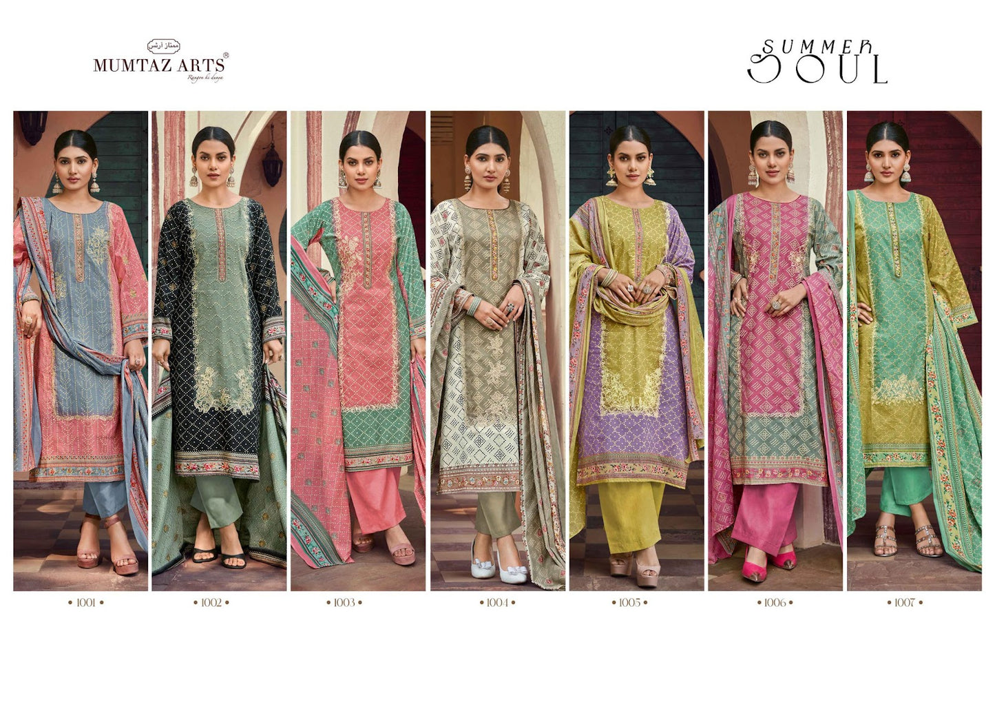 Summer Soul Mumtaz Arts Viscose Karachi Salwar Suits Exporter India