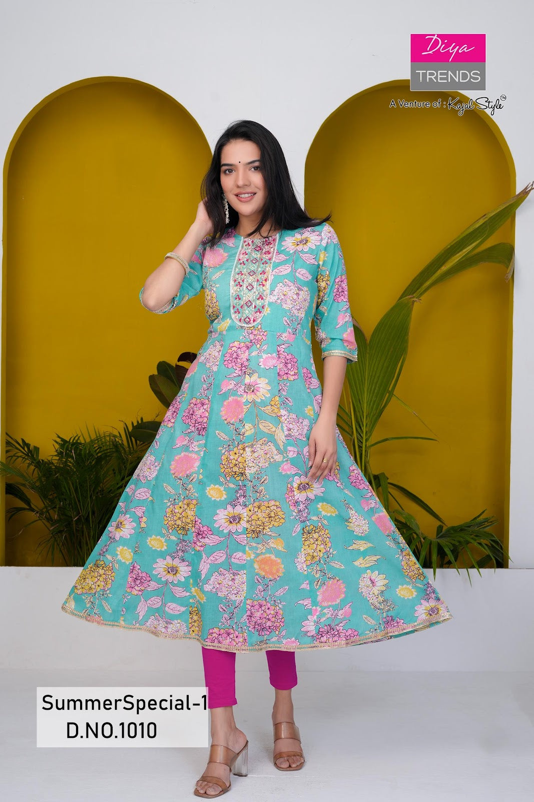 Summer Special Vol 1 Diya Trends Cotton Anarkali Kurtis Wholesale Price
