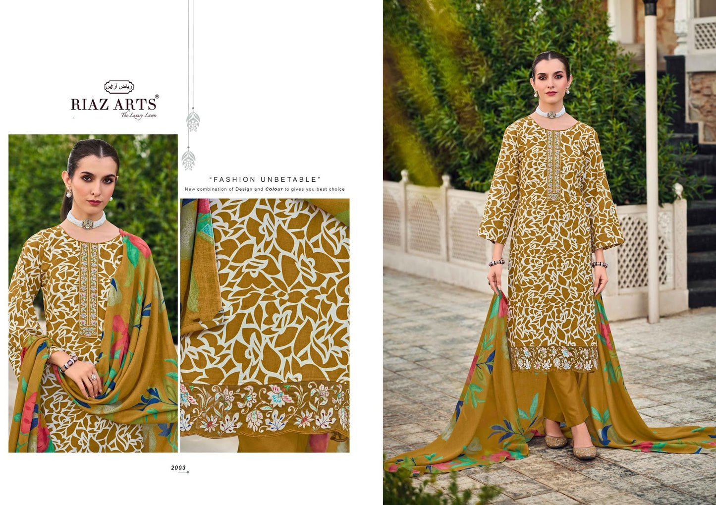 Summer Star Riaz Art Cambric Lawn Karachi Salwar Suits Supplier Gujarat