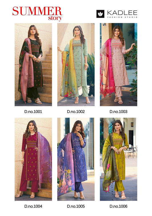 Summer Story Kadlee Viscose Weaving Readymade Pant Style Suits Manufacturer Gujarat