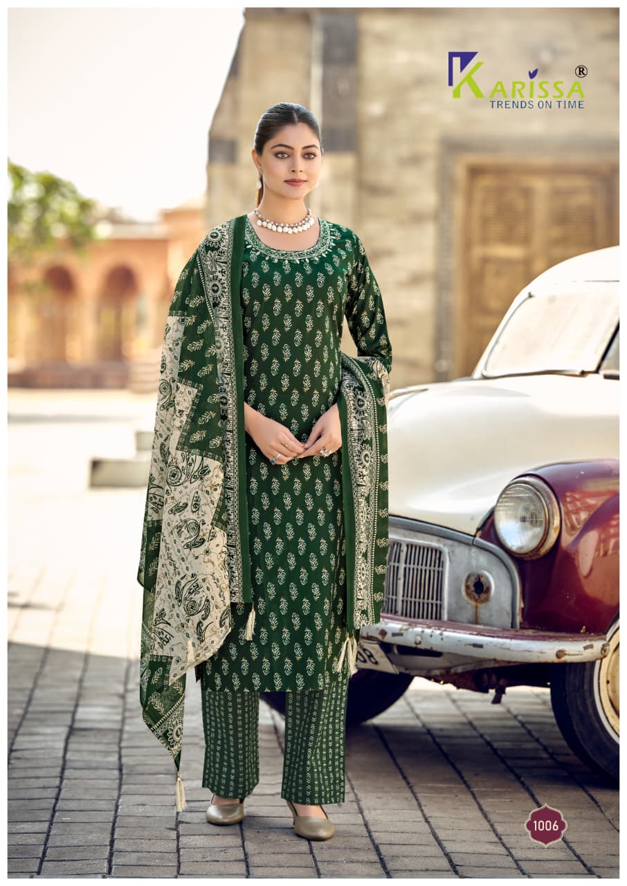 Summer Vibes Karissa Cotton Readymade Pant Style Suits Wholesaler Gujarat