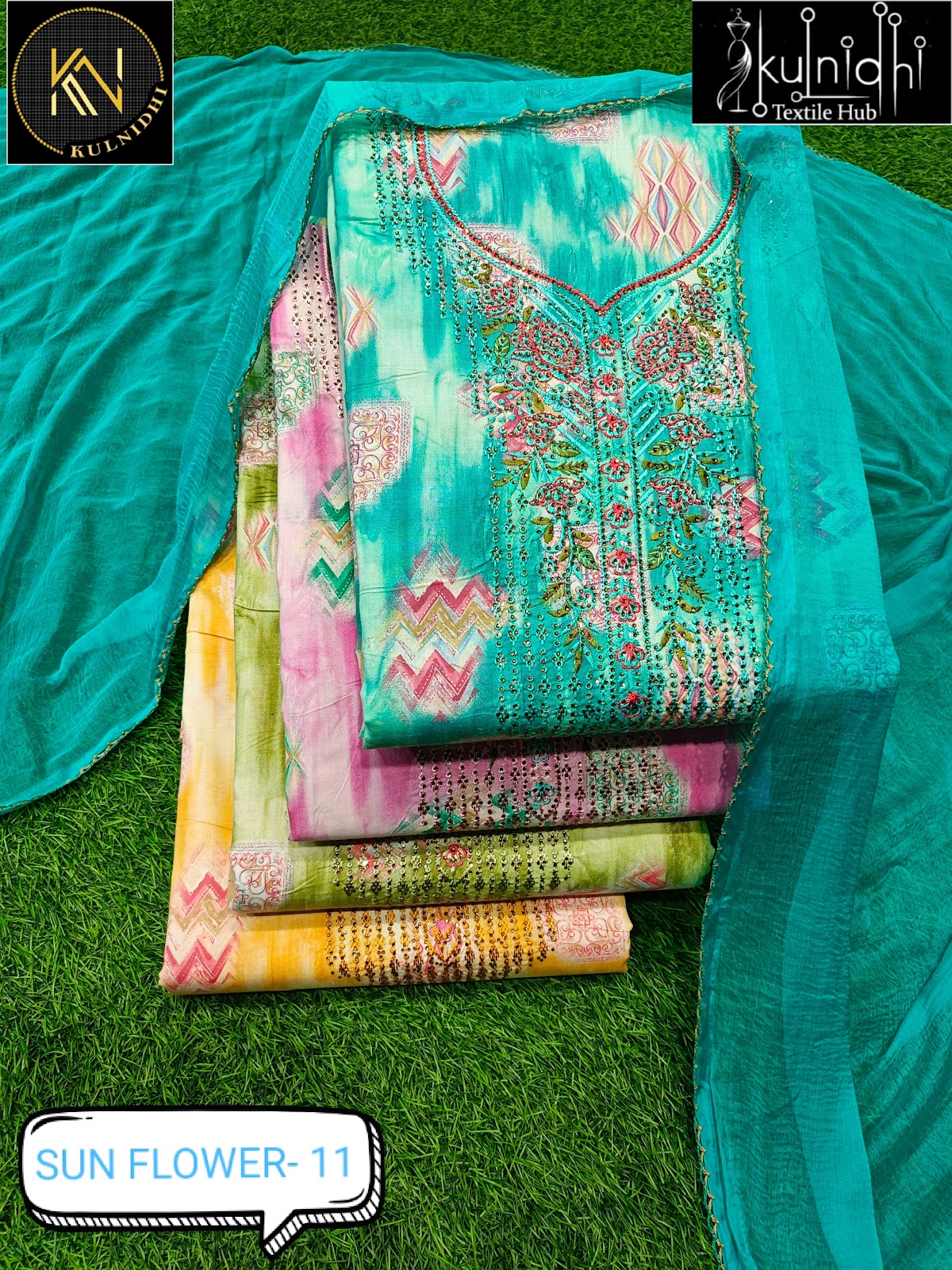 Sun Flower Kulnidhi Cotton Salwar Suits Manufacturer Gujarat