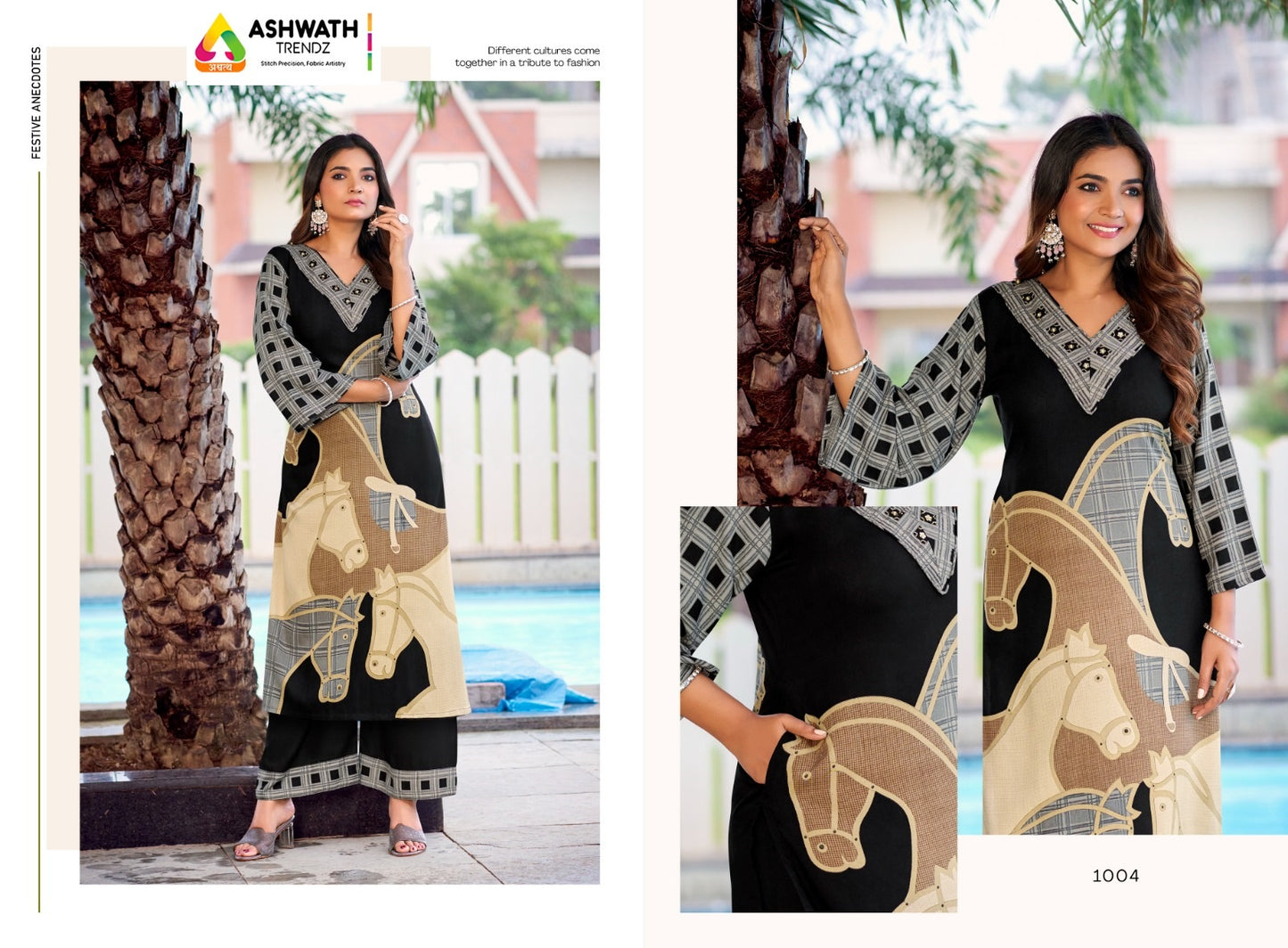 Sundari Ashwath Rayon Kurti Plazzo Set Wholesale Rate
