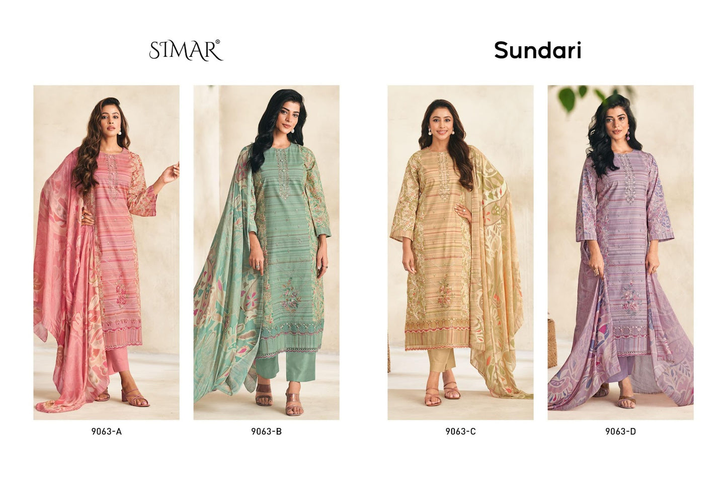 Sundari Simar Pure Lawn Pant Style Suits Exporter Gujarat