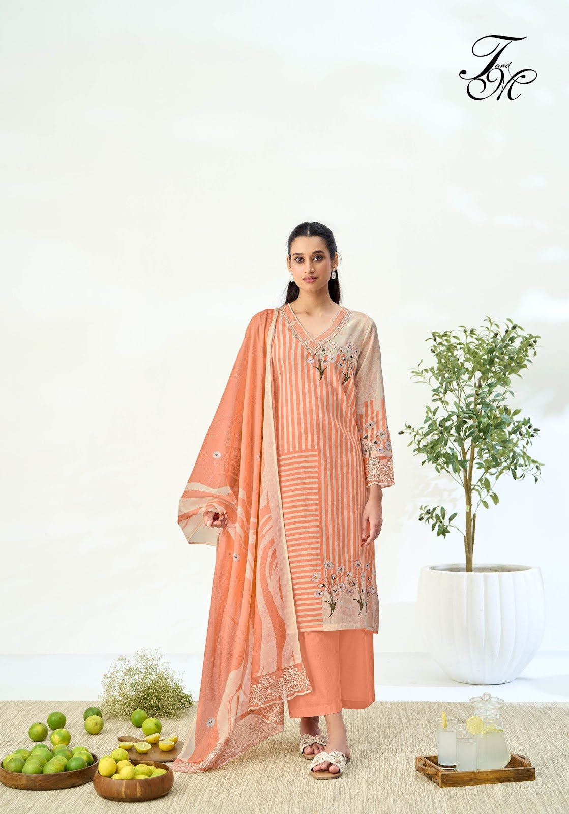 Sunheri Dhoop Tm Mal Chanderi Pant Style Suits Manufacturer Gujarat