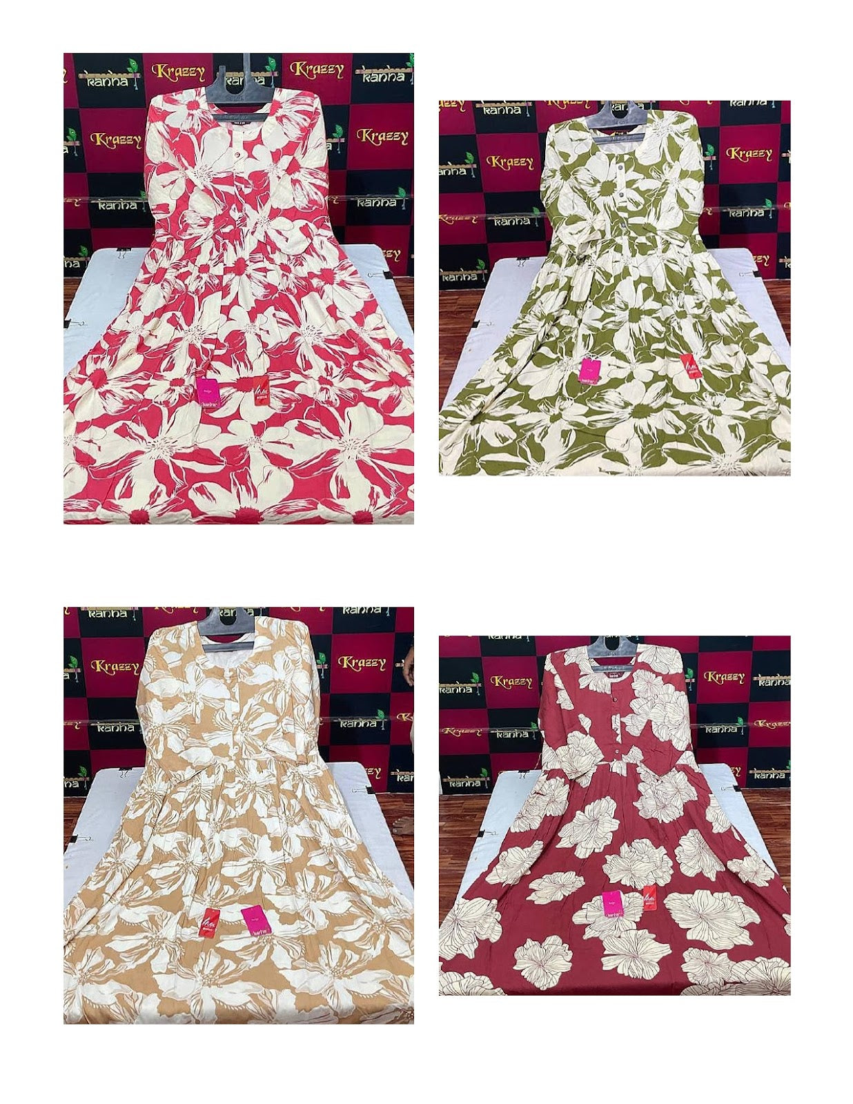 Super 160725 Kanha Reyon Kurti With Pocket Wholesaler India