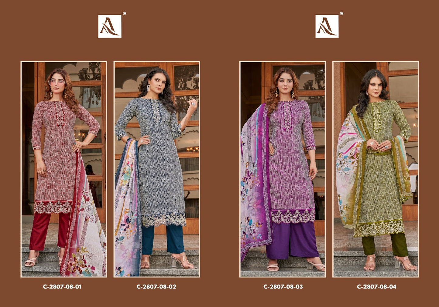 Super Girl Edition 2 Alok Zam Cotton Karachi Salwar Suits Wholesale