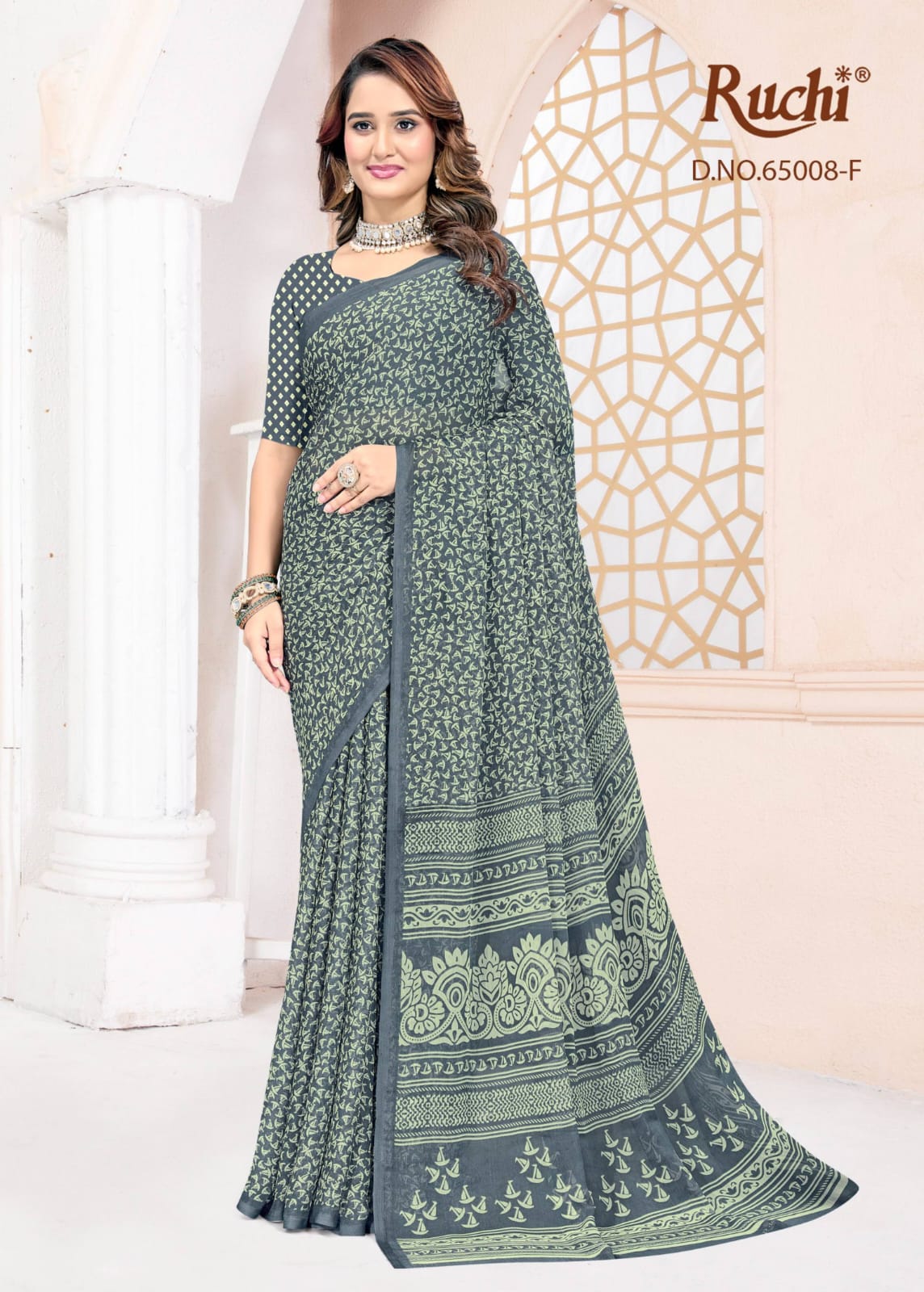 Super Star Chiffon 247 Ruchi Sarees Wholesaler