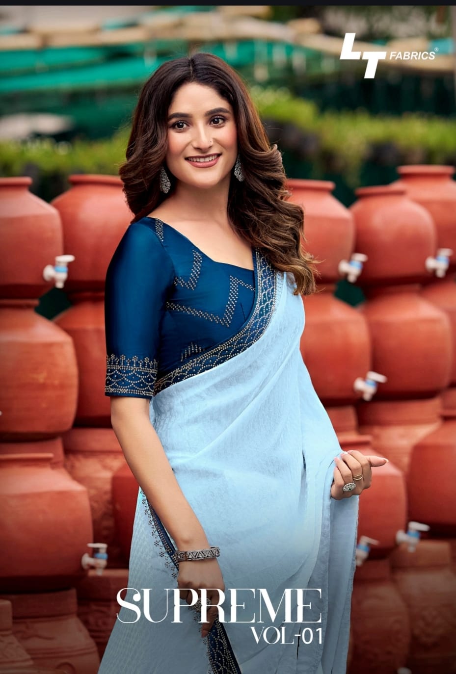 Supreme Vol 1 Lt Fabrics Satin Sarees Wholesaler India