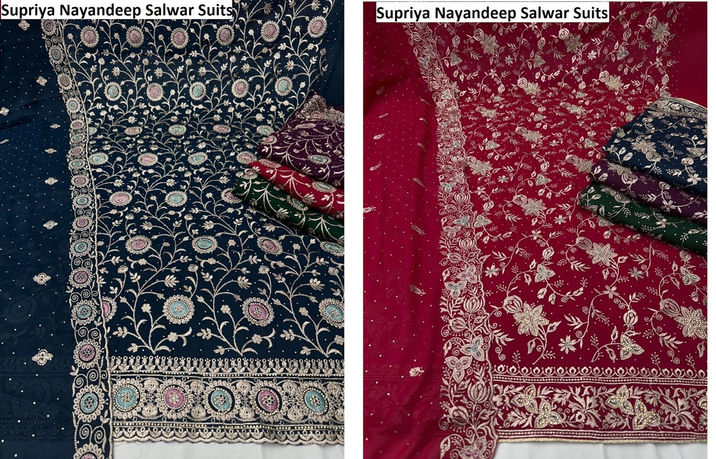 Supriya Nayandeep Georgette Salwar Suits Supplier India