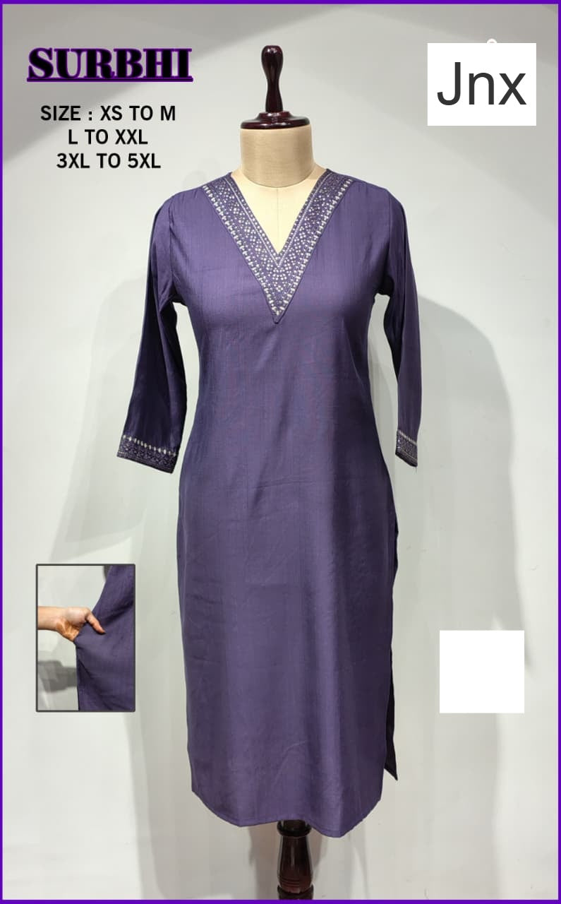 Surbhi 030126 Jnx Vertican Plus Size Kurtis Supplier Gujarat