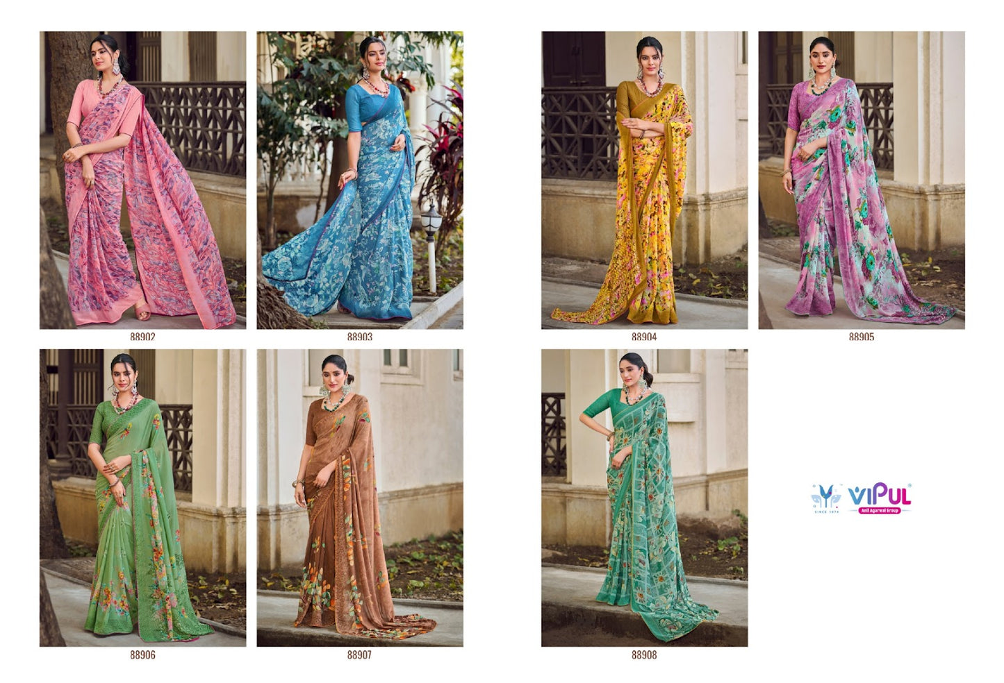 Surilee Vipul Georgette Sarees Exporter India
