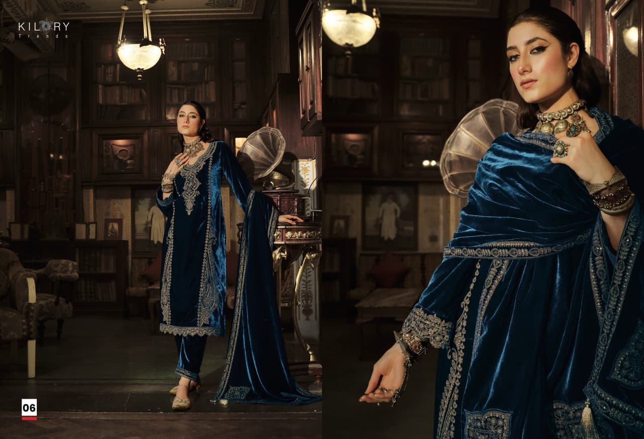 Surmayi Kilory Velvet Suits Exporter