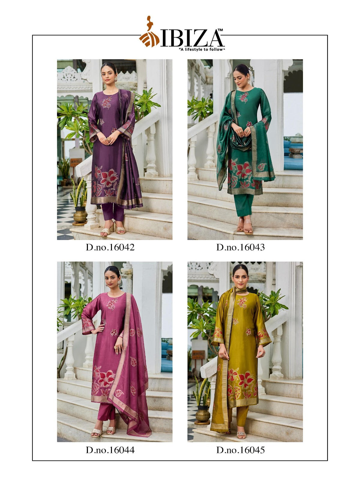 Suroor Ibiza Banglori Silk Pant Style Suits Supplier India