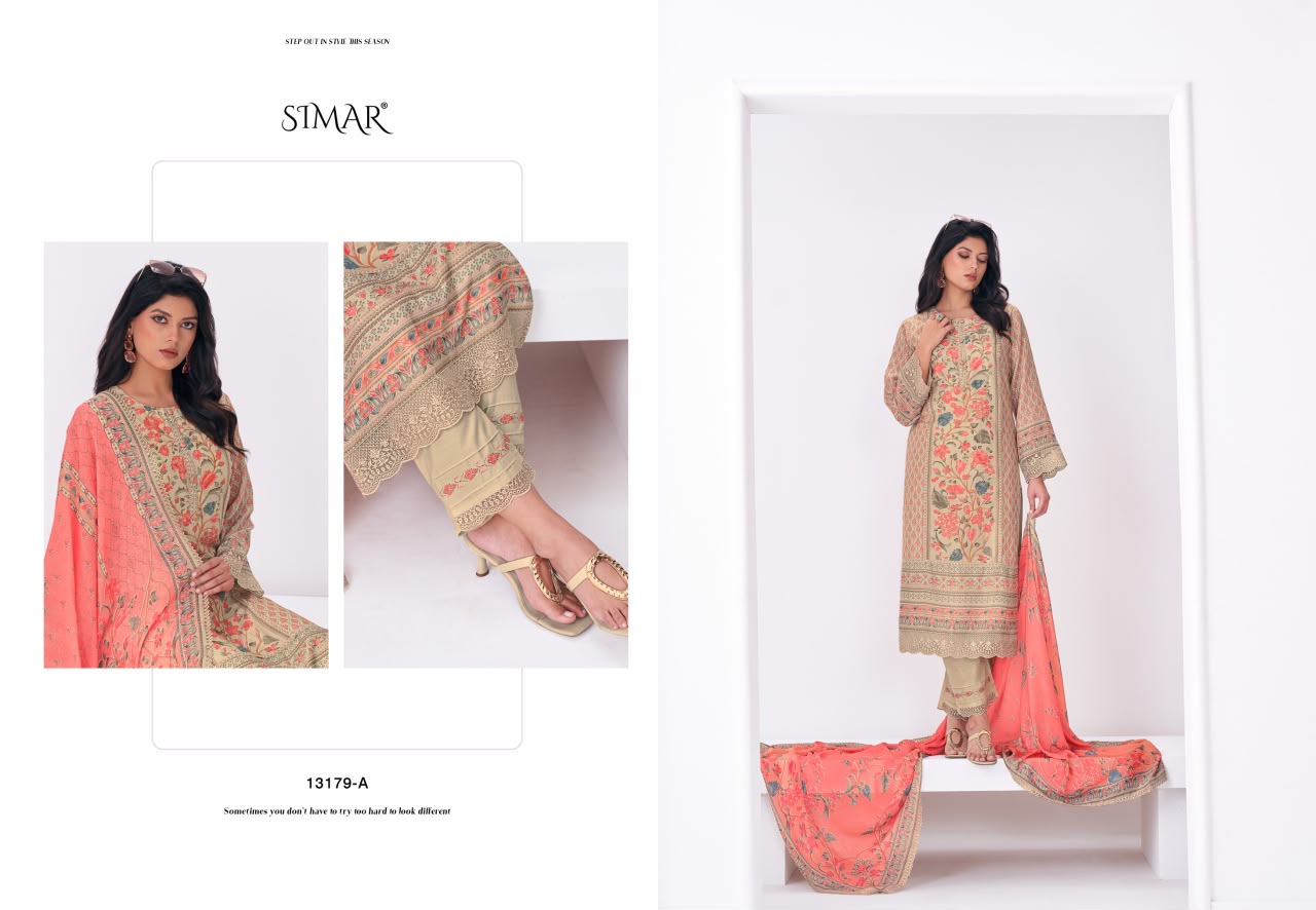 Sutrika Simar Viscose Muslin Pant Style Suits Supplier Ahmedabad