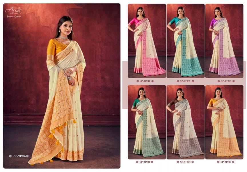 Svarna Cotton Aura Sarees