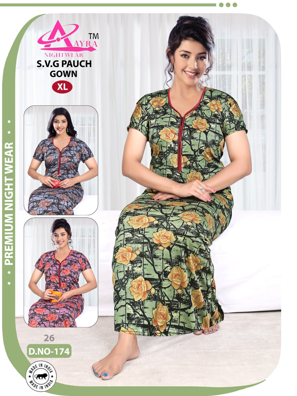 Svg Pauch Aayra Feeding Night Gown