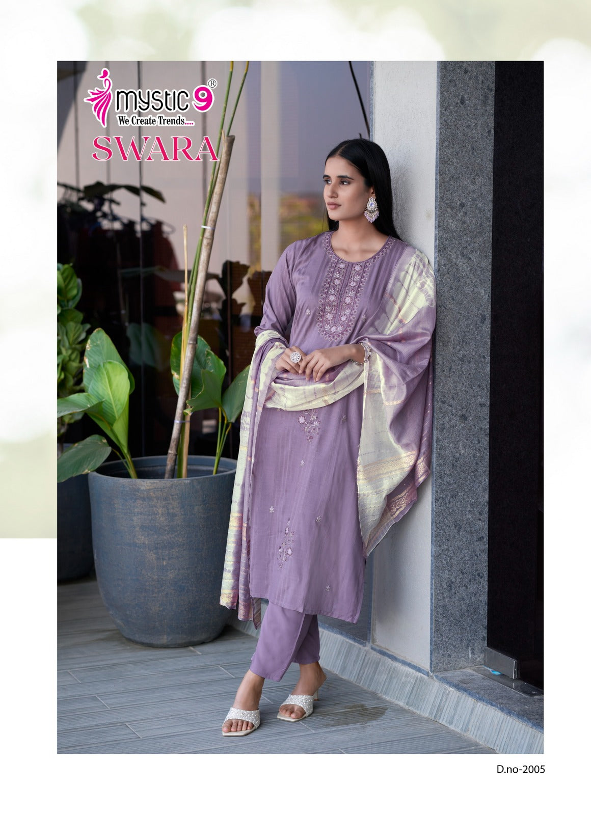 Swara Vol 2 Mystic 9 Rayon Dobby Readymade Pant Style Suits Wholesale Rate