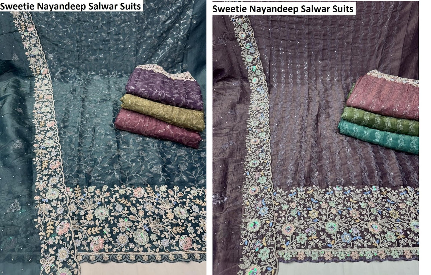 Sweetie Nayandeep Gold Crush Salwar Suits Exporter Ahmedabad
