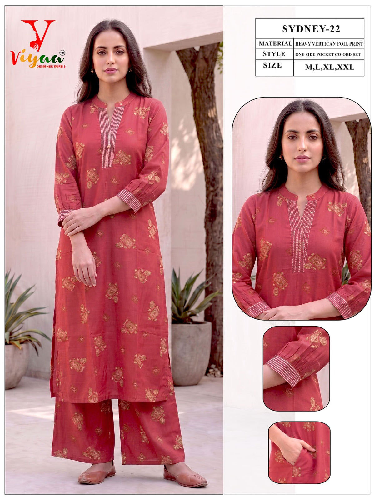 Sydney Viyaa Vertican Co Ord Set Exporter India