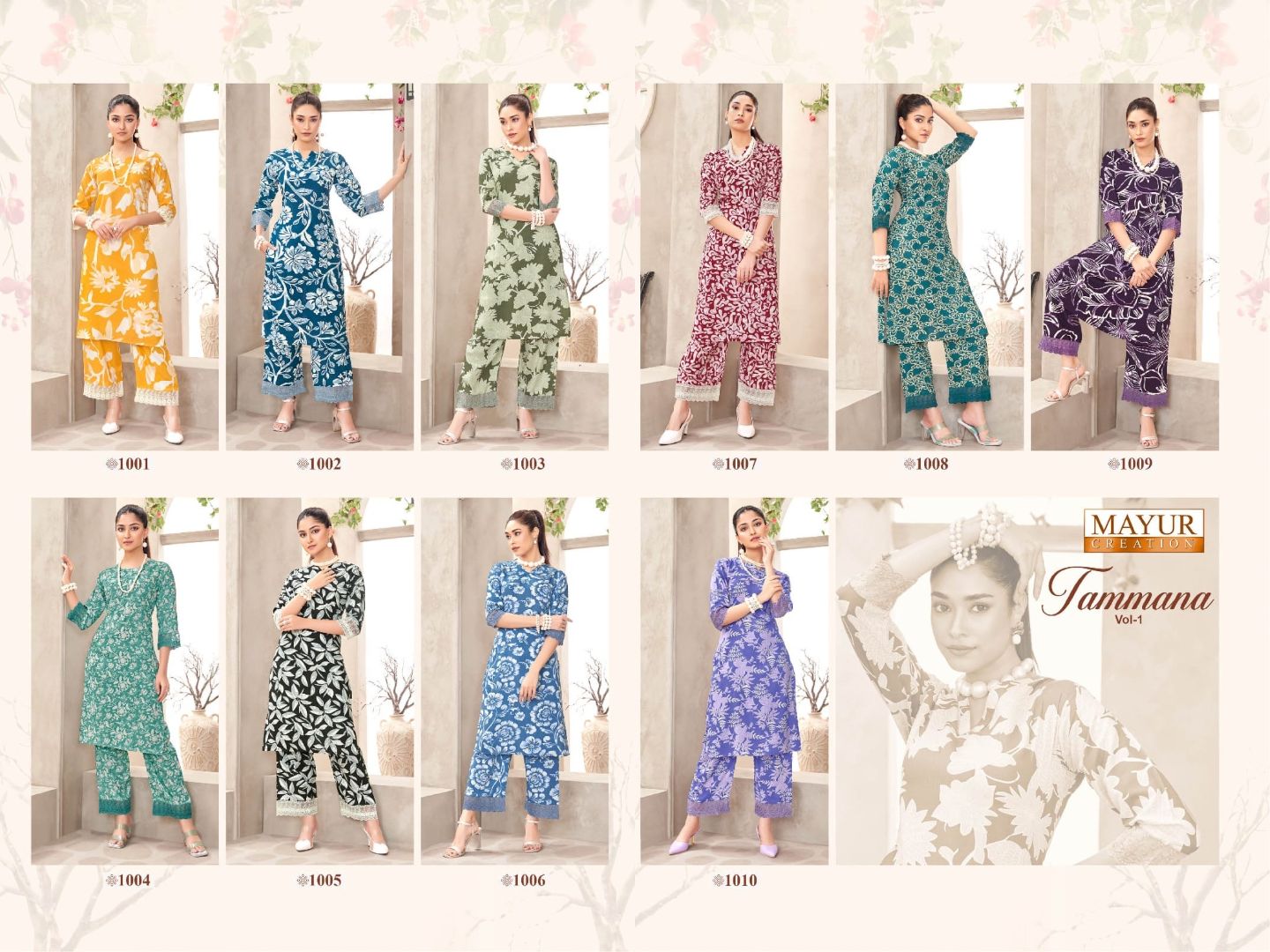 Tammana Vol 1 Mayur Creation Reyon Co Ord Set Exporter Gujarat