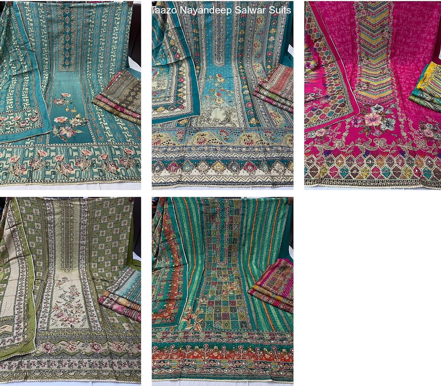 Taazo Nayandeep Viscose Muslin Salwar Suits Supplier Gujarat