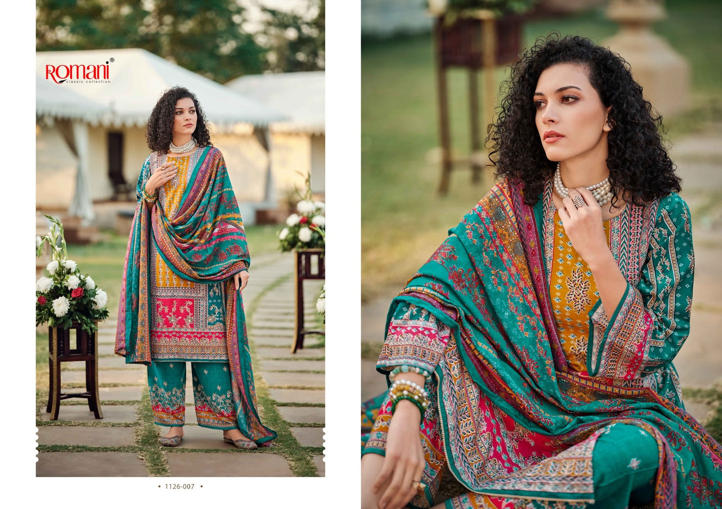 Tahira Vol 1 Romani Cotton Karachi Salwar Suits Exporter Ahmedabad