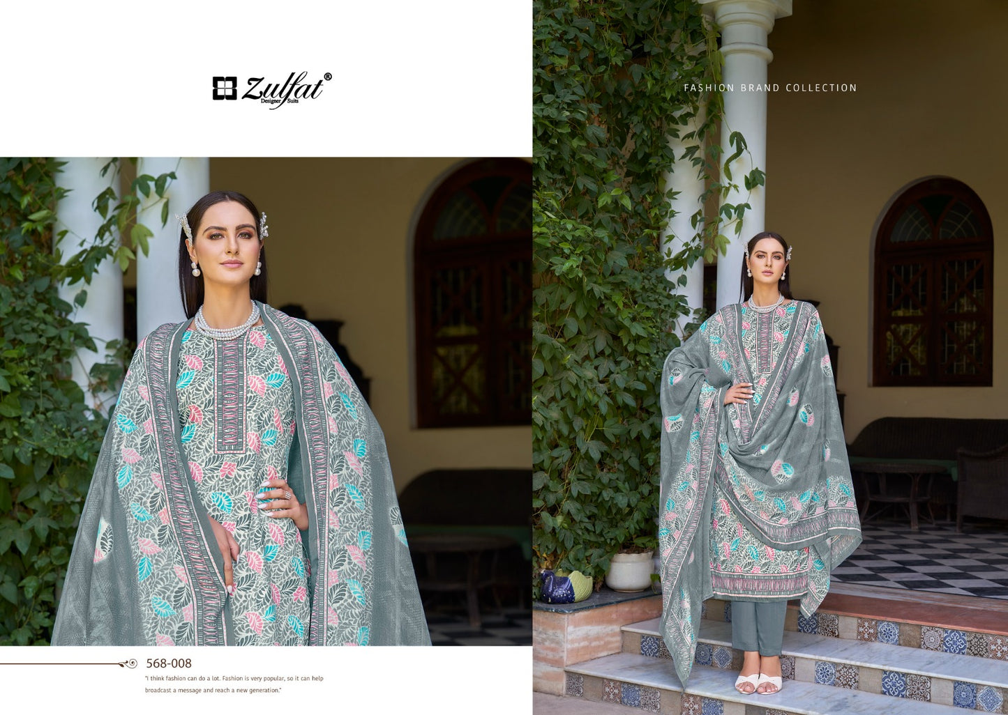 Tahira Zulfat Designer Cotton Karachi Salwar Suits Manufacturer India