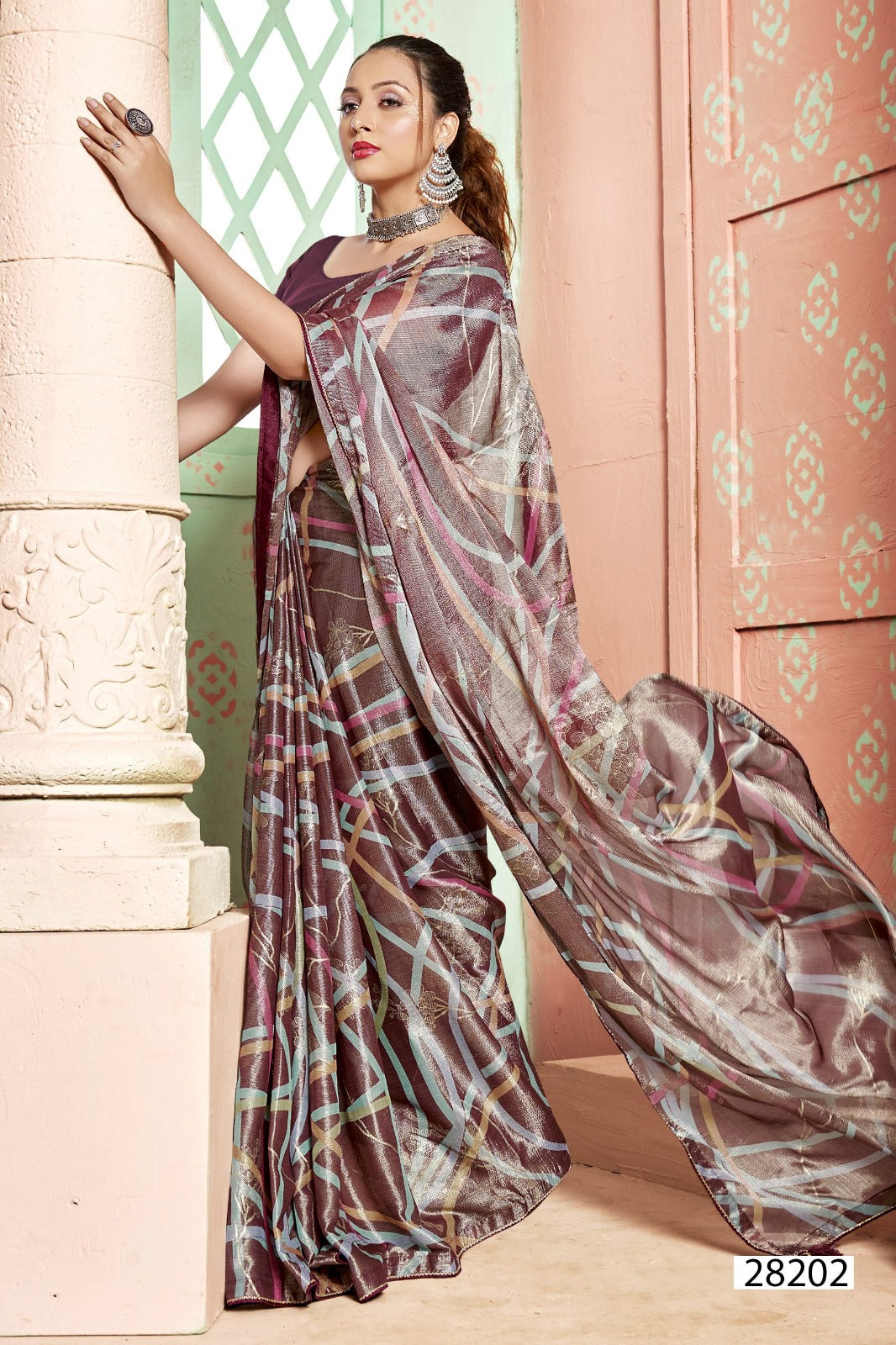 Takshita Vol 3 Vallabhi Prints Brasso Sarees Wholesaler Ahmedabad