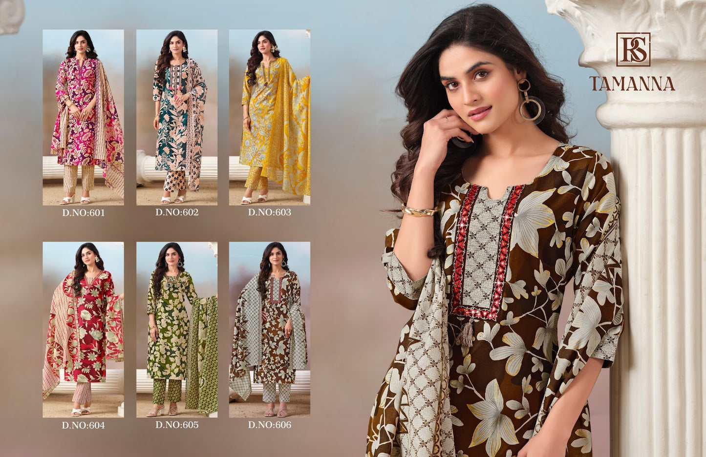 Tamanna Rangi Sangi Cotton Blend Readymade Suits Wholesaler Gujarat